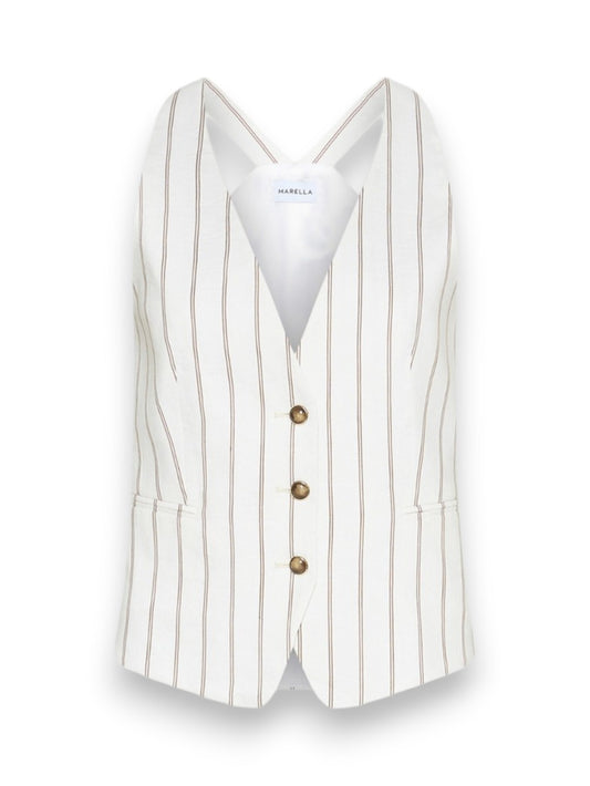 Marella Gilet - Gilet Donna - Bianco