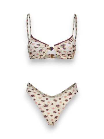 Me Fui Reggiseno Ferretto Slip Fisso - Costumi Donna - Fantasia