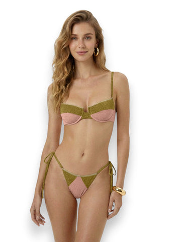 Me Fui Reggiseno Ferretto Slip Regolabile - Costumi Donna - Rosa