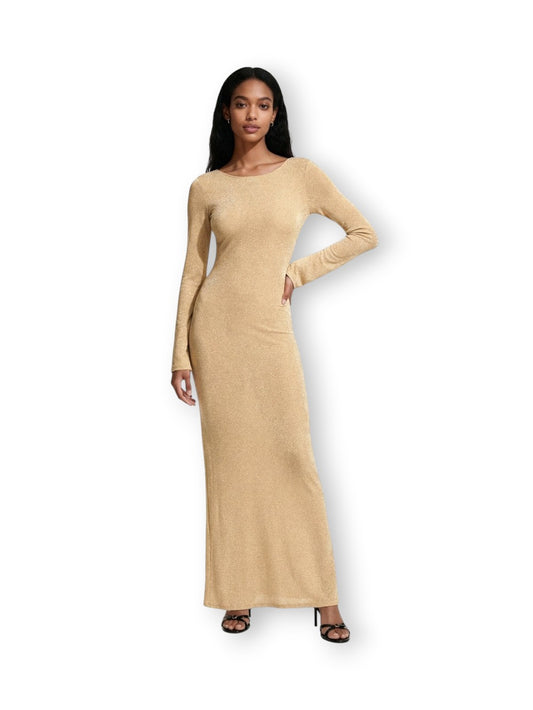 Me Fui Vestito Lungo Gold - Abiti Donna - Oro