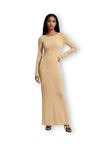 Me Fui Vestito Lungo Gold - Abiti Donna - Oro