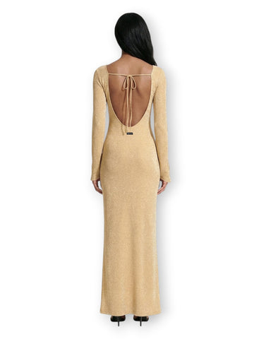 Me Fui Vestito Lungo Gold - Abiti Donna - Oro