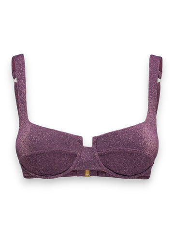 Me Fui Reggiseno Ferretto Gold - Costumi Donna - Bordeaux