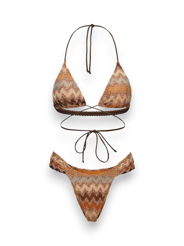 Me Fui Triangolo Alto Slip Fisso - Costumi Donna - Multicolore