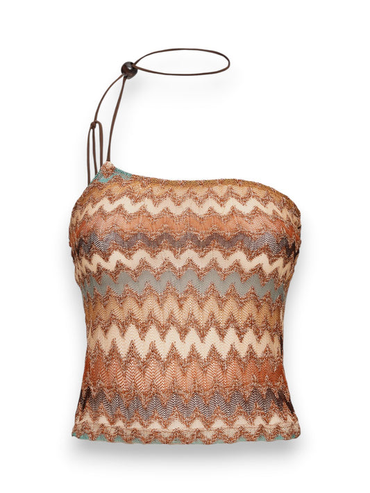 Me Fui Canotta Monospalla Multicolor - T-Shirt Donna - Multicolore