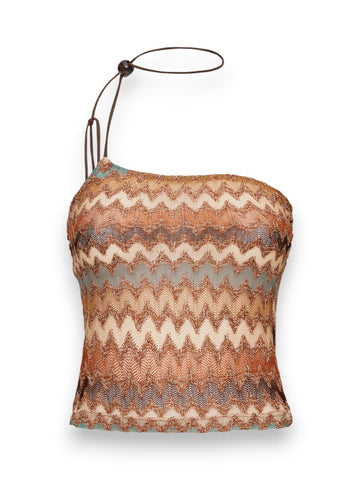 Me Fui Canotta Monospalla Multicolor - T-Shirt Donna - Multicolore
