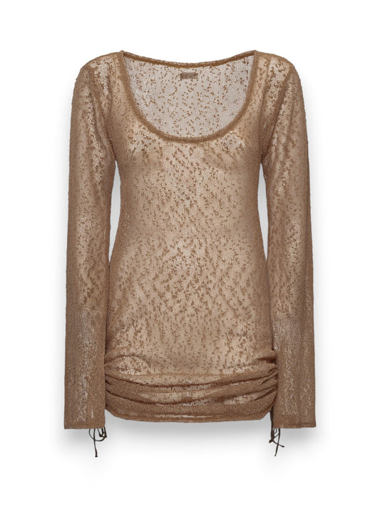 Me Fui Vestito Corto - Abiti Donna - Beige