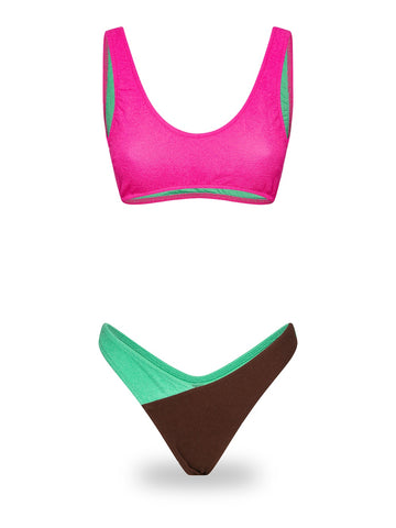 Me Fui Top Fisso Americano Fisso - Costumi Donna - Fuxia