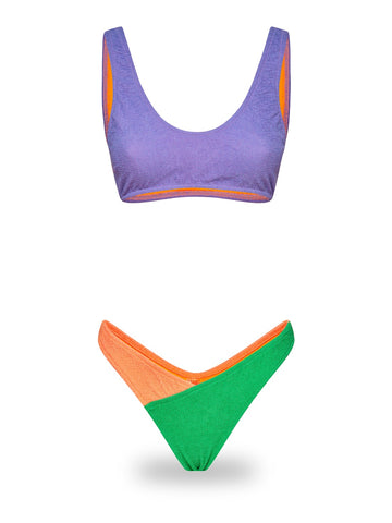 Me Fui Top Fisso Americano Fisso - Costumi Donna - Lilac