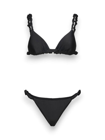 Me Fui Triangolo - Slip Fisso Purple - Costume Donna - Nero