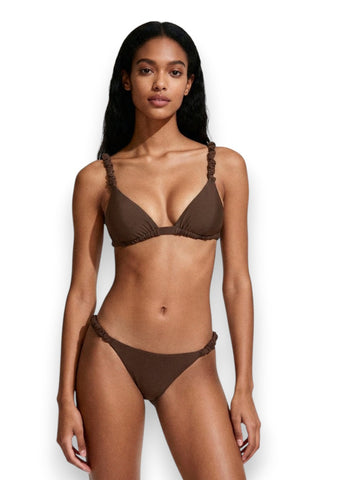 Me Fui Triangolo - Slip Fisso Purple - Costume Donna - Marrone