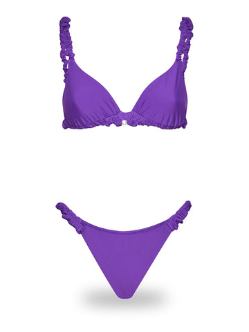 Me Fui Triangolo Slip Fisso - Costumi Donna - Purple