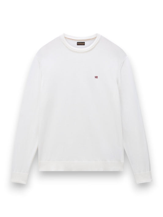 Napapijri Decatur 2.0 C White Whisper - Maglieria Uomo - Bianco