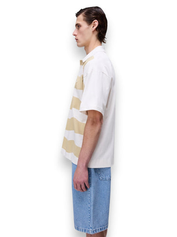 Napapijri E-Spectrum SS White Whisper - T-Shirt Uomo - Righe