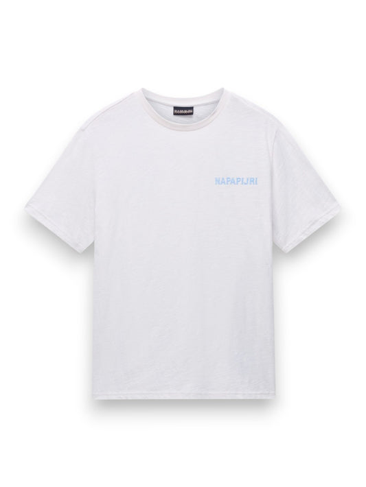 Napapijri S-Elior Ss - T-Shirt Uomo - Bianco