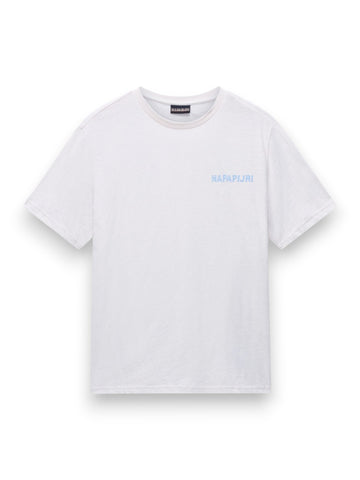 Napapijri S-Elior Ss - T-Shirt Uomo - Bianco