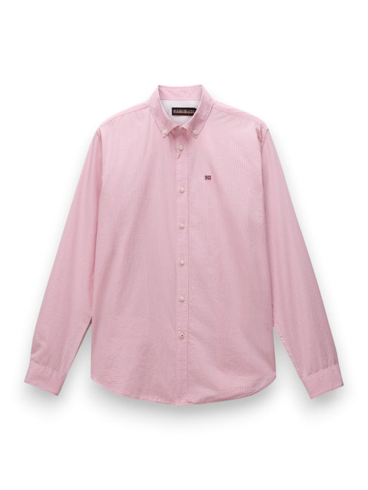 Napapijri G-Terra Ls Check Chs - Camicie Uomo - Rosa