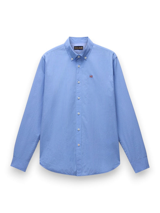 Napapijri G-Terra Ls Check Chs - Camicie Uomo - Azzurro