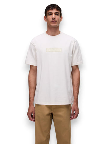 Napapijri S-Box Logo Ss 1 - T-Shirt Uomo - Bianco