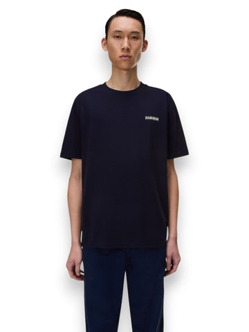 Napapijri S-Small Box Ss - T-Shirt Uomo - Blu Marine