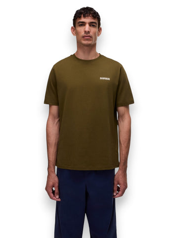 Napapijri S-Small Box Ss - T-Shirt Uomo - Verde