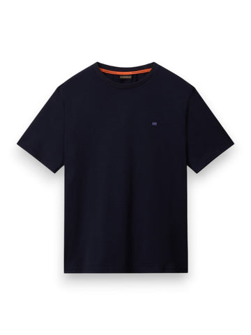 Napapijri S-Nedles Ss White Heron - T-Shirt Uomo - Blu Marine