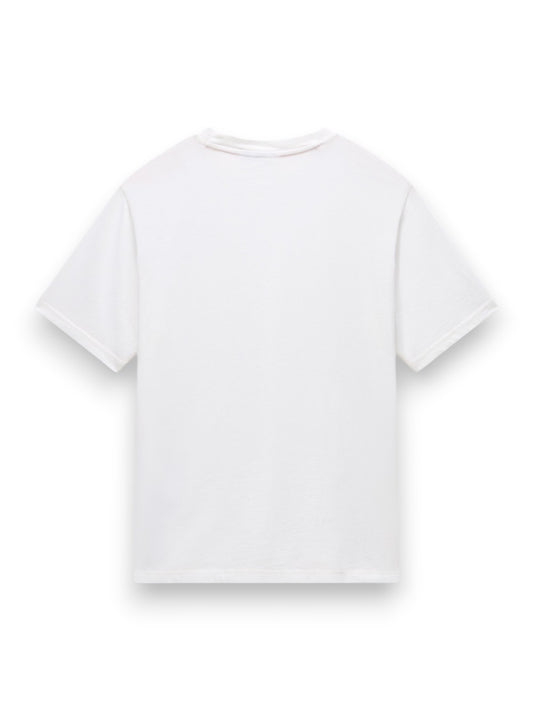Napapijri S-Nedles Ss White Heron - T-Shirt Uomo - Bianco