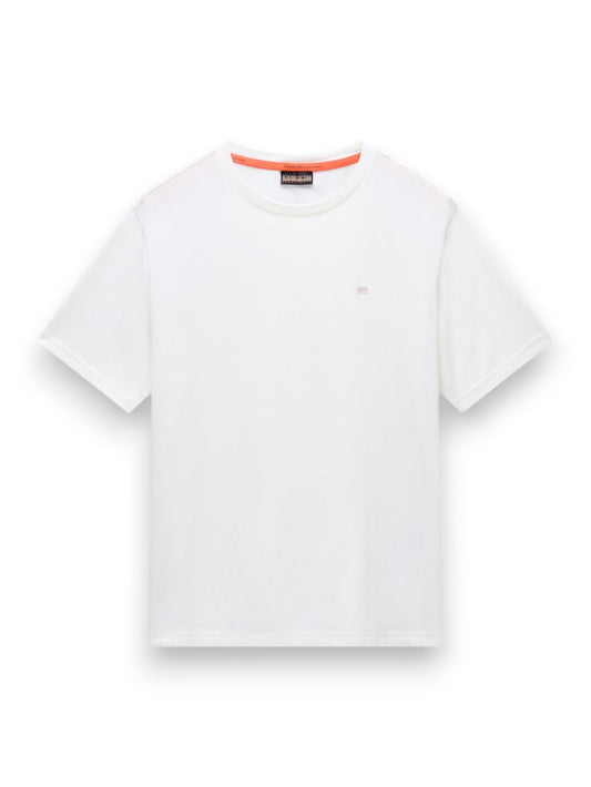 Napapijri S-Nedles Ss White Heron - T-Shirt Uomo - Bianco