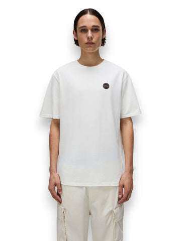 Napapijri S-Badge Ss 1 White Heron - T-Shirt Uomo - Bianco