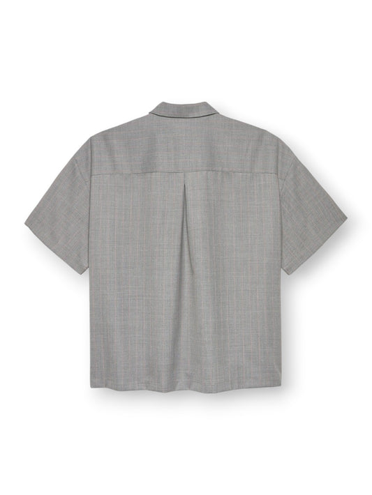 New Amsterdam Surf Association Wijk Shirt Wool - Camicie Uomo - Grigio/Rosa