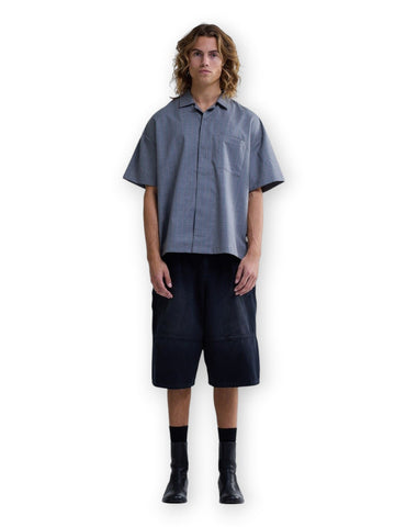 New Amsterdam Surf Association Wijk Shirt Wool - Camicie Uomo - Grigio/Rosa