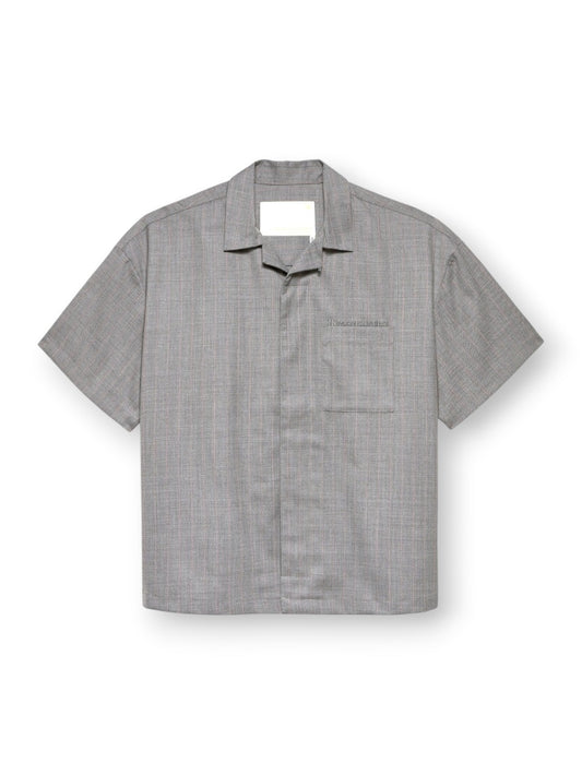 New Amsterdam Surf Association Wijk Shirt Wool - Camicie Uomo - Grigio/Rosa