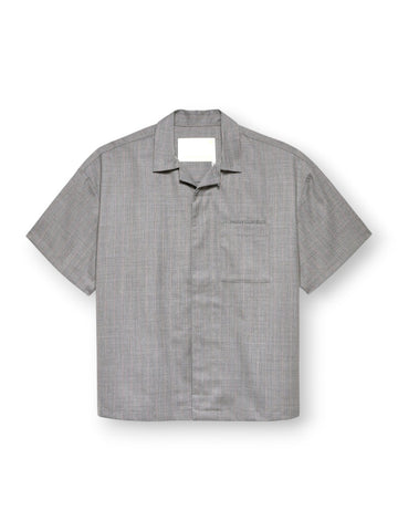 New Amsterdam Surf Association Wijk Shirt Wool - Camicie Uomo - Grigio/Rosa