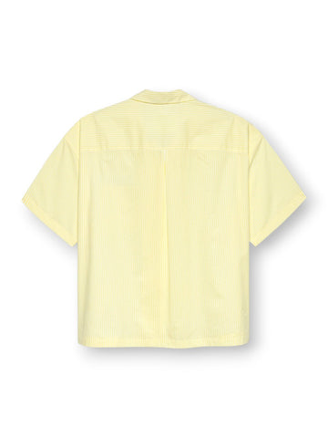 New Amsterdam Surf Association Wijk Shirt Short Sleeves Yellow - Camicie Uomo - Giallo