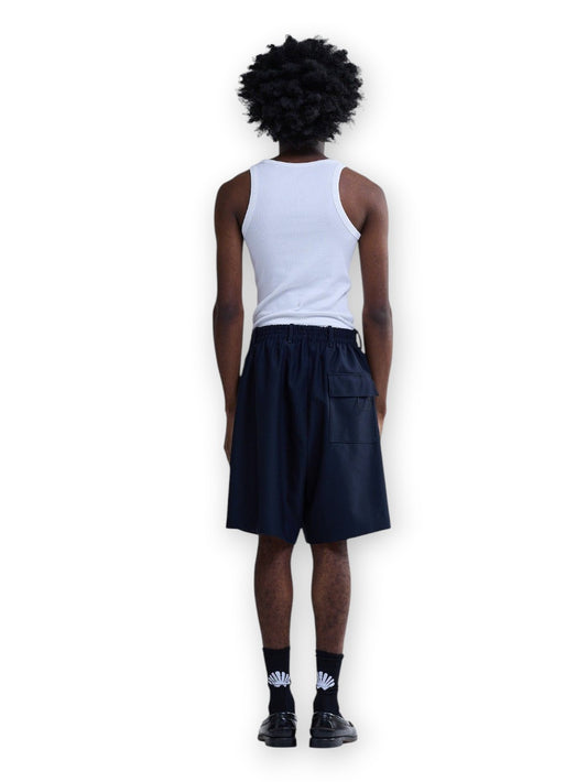 New Amsterdam Surf Association Wool Track Shorts Midnight - Shorts Uomo - Blu