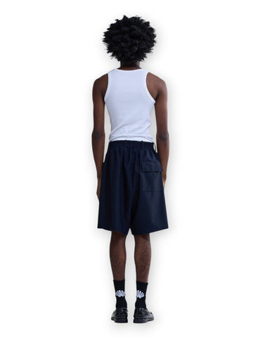 New Amsterdam Surf Association Wool Track Shorts Midnight - Shorts Uomo - Blu