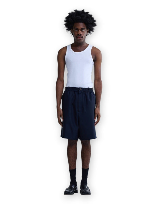 New Amsterdam Surf Association Wool Track Shorts Midnight - Shorts Uomo - Blu