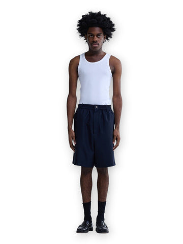 New Amsterdam Surf Association Wool Track Shorts Midnight - Shorts Uomo - Blu
