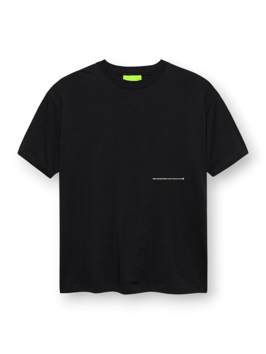 New Amsterdam Surf Association Hibiscus Tee Blk - T-Shirt Uomo - Nero