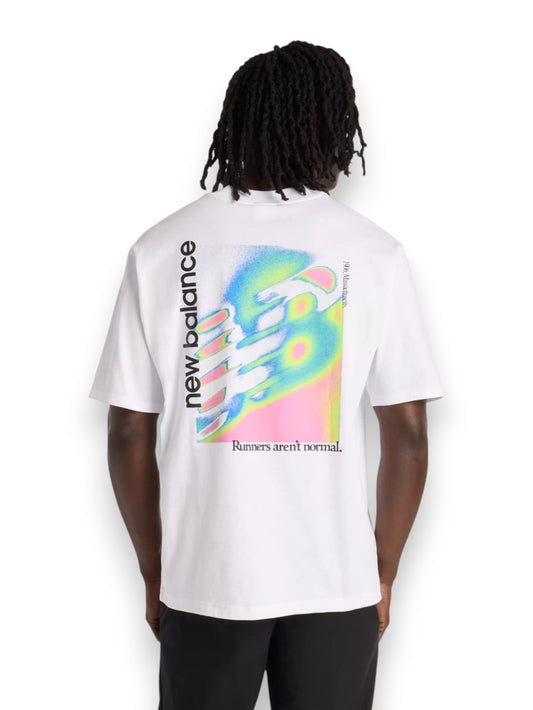 New Balance Classic Tri-Logo Heat Map T-Shirt - T-Shirt Uomo - Bianco