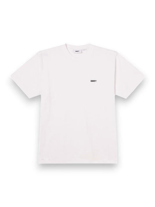 Obey Established Works Bold Tee Ss - T-Shirt Uomo - Bianco