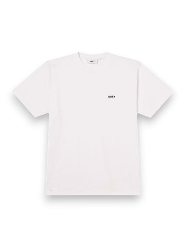 Obey Established Works Bold Tee Ss - T-Shirt Uomo - Bianco