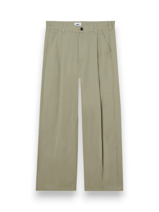 Obey Otis Pleated Pant - Pantaloni Uomo - Khaki
