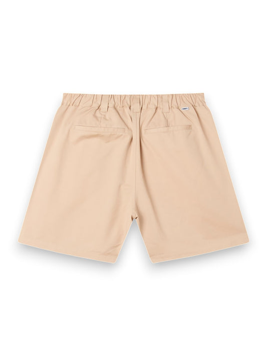 Obey Foster Pleated Short - Shorts Uomo - Beige