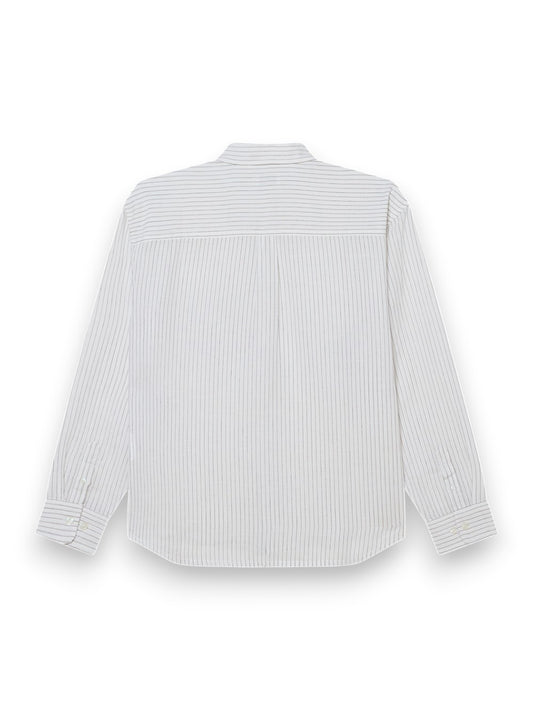 Obey Nelson Woven - Camicie Uomo - Bianco/nero