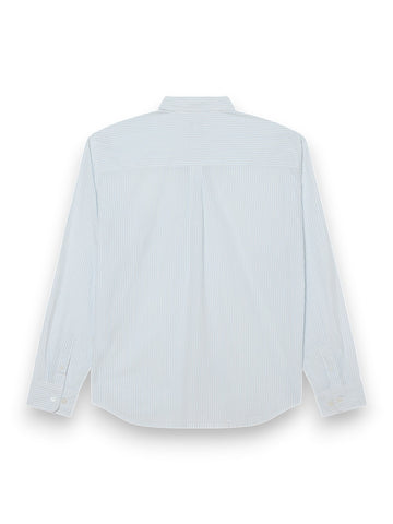 Obey Isaac Woven - Camicie Uomo - Bianco/celeste