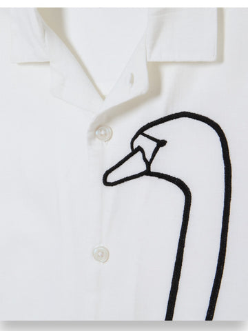 Obey Cliff Woven - Camicia Uomo - Bianco