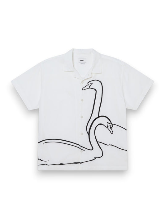 Obey Cliff Woven - Camicia Uomo - Bianco