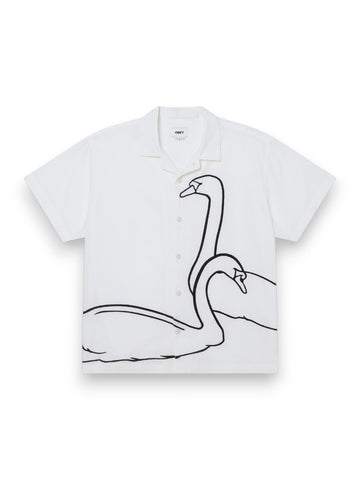 Obey Cliff Woven - Camicia Uomo - Bianco