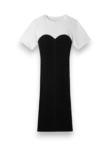 Patrizia Pepe Abito Donna - Bianco/Nero
